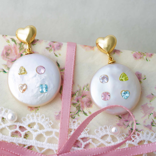 FURINA JEWELRY Happy Enchantment Original Natural Baroque Pearls and Diamonds(AA)