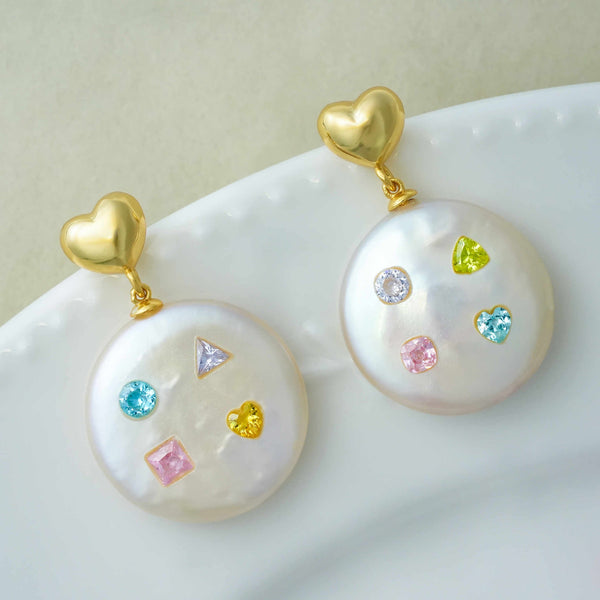FURINA JEWELRY Happy Enchantment Original Natural Baroque Pearls and Diamonds(AA)