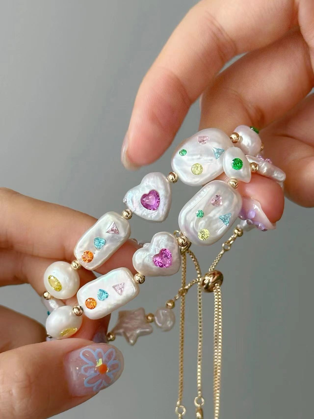 FURINA JEWELRY Sugar crushed pearl bracelet