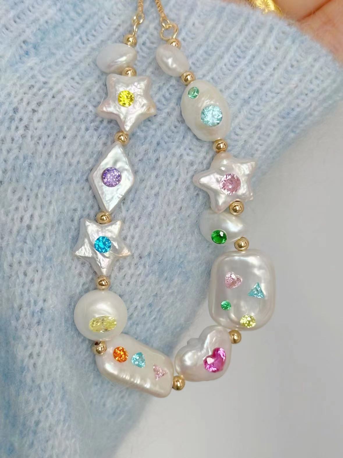 FURINA JEWELRY Sugar crushed pearl bracelet