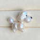 《CCFURINA》A Puppy Baroque Shaped Pearl Pendant Brooch Natural Freshwater Pearl