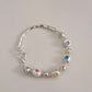 《CCFURINA》Original natural Baroque freshwater Pearl bracelet 925S silver chain